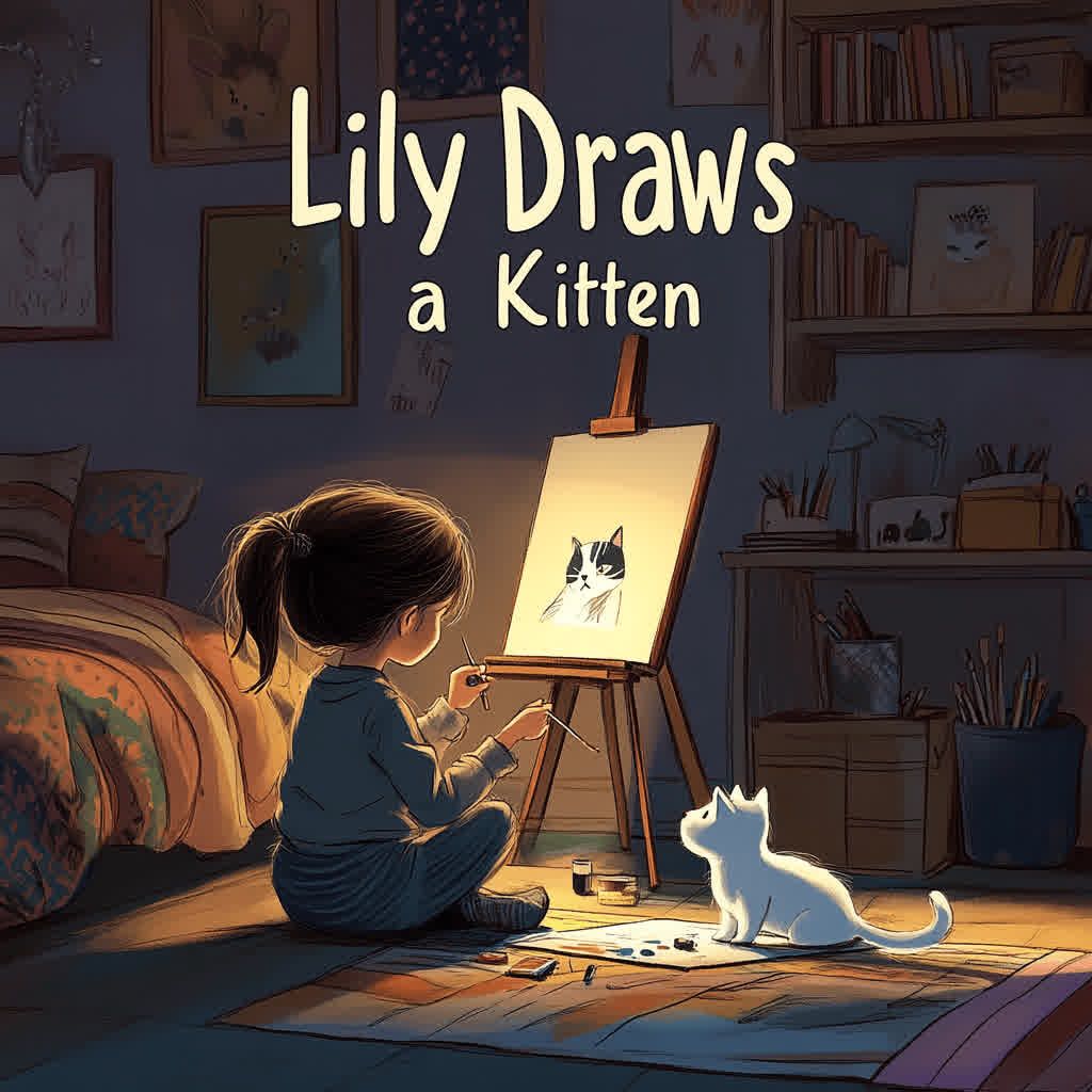 Lily Draws a Kitten Lily Draws a Kitten