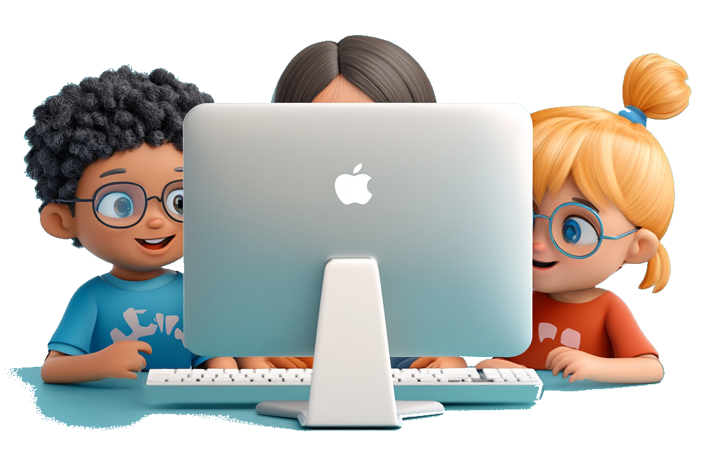 Kids on a computer Kids on a computer