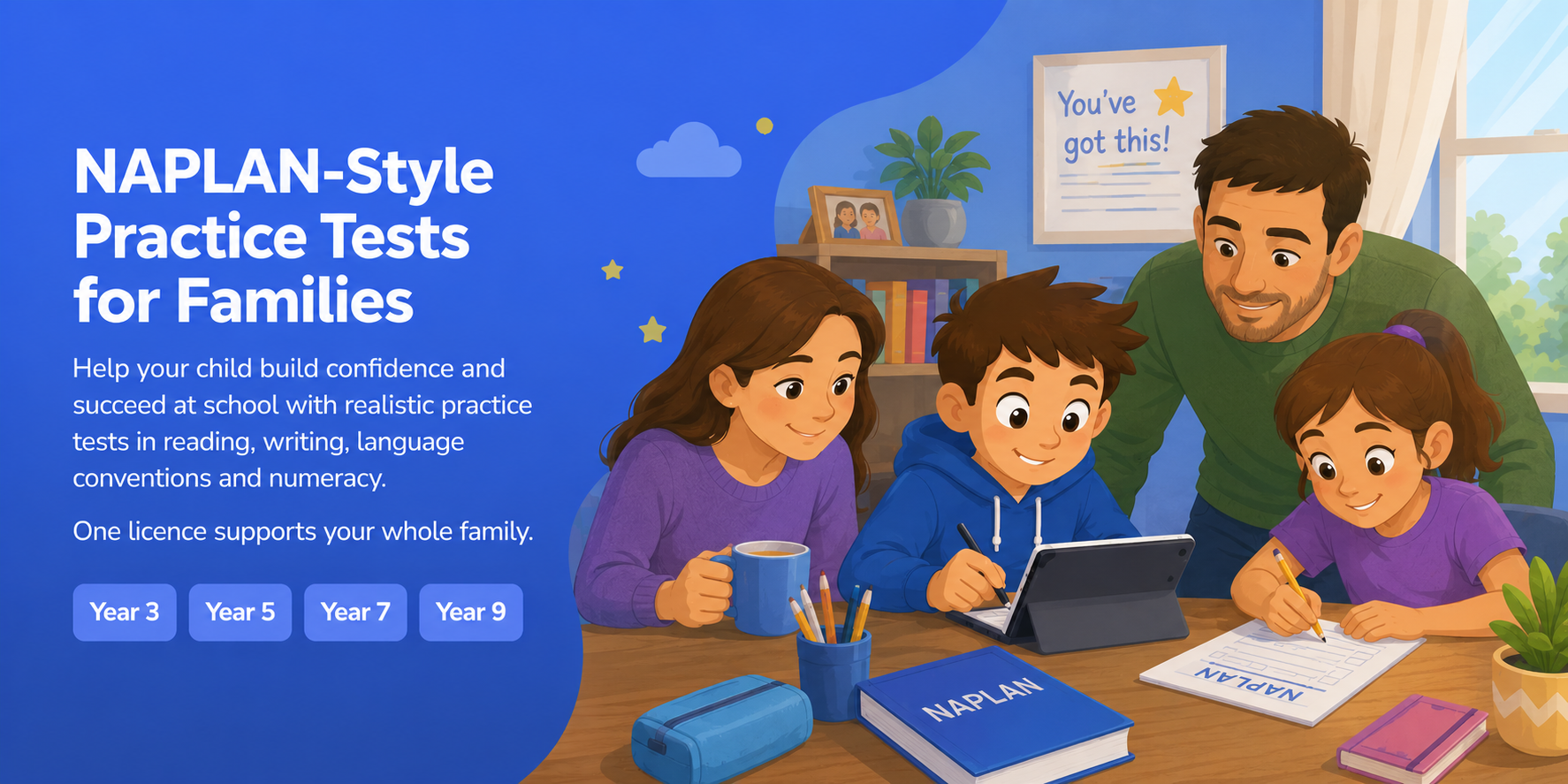 Litzi NAPLAN-style practice tests for families